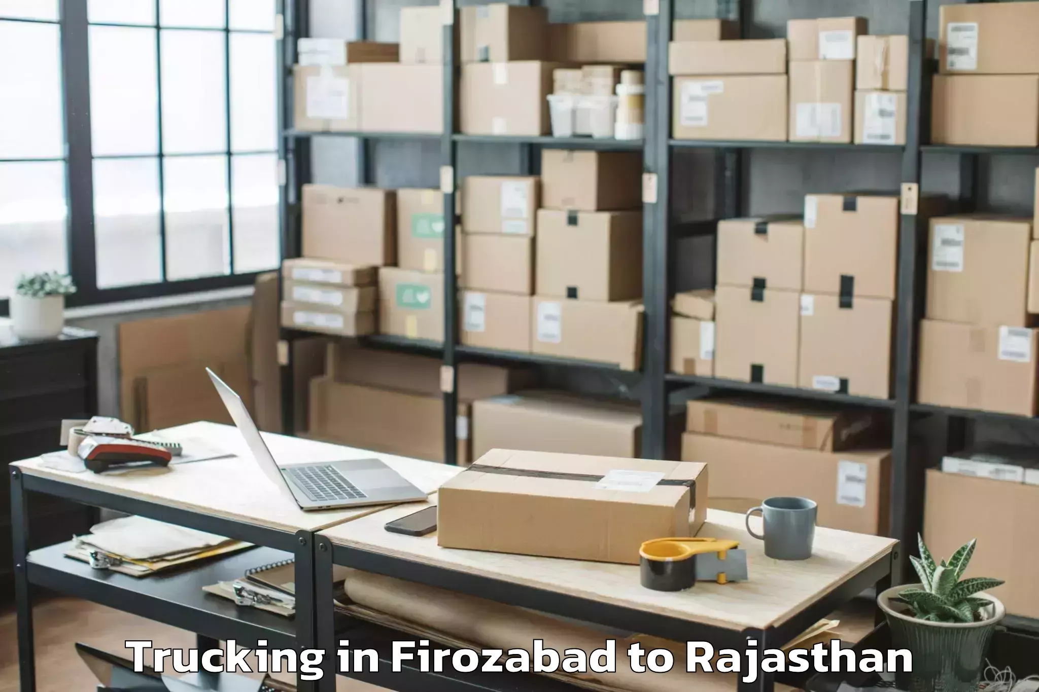 Firozabad to Hindoli Trucking Booking